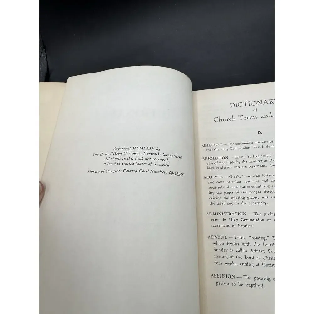 Dictionary of Church Terms and Symbols - Compiled by Loice Gouker - 1965